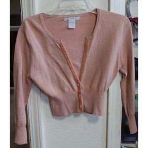 "Charlotte Russe" peach cardigan